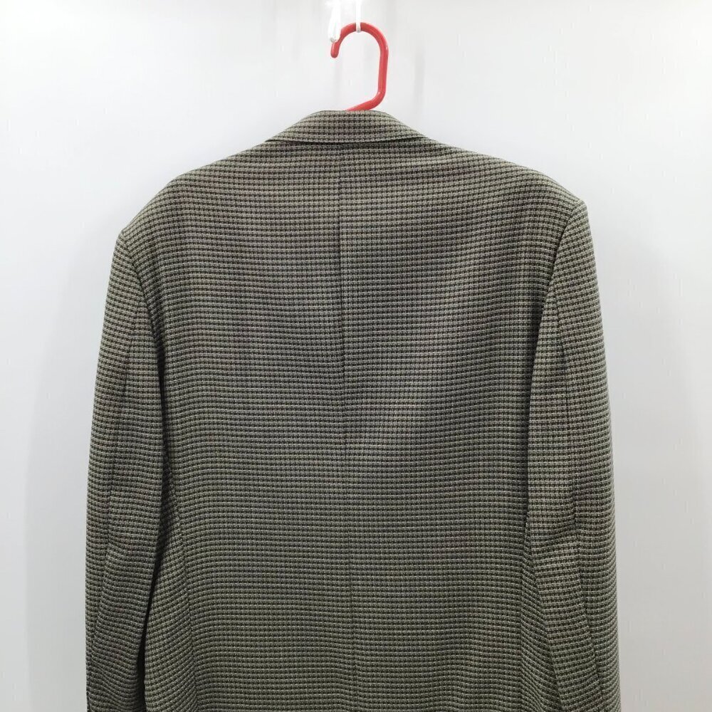 VTG Daniel Hechter Foley's Blazer 44 Chest Sport Coat Check Black Tan USA Made - Picture 7 of 13